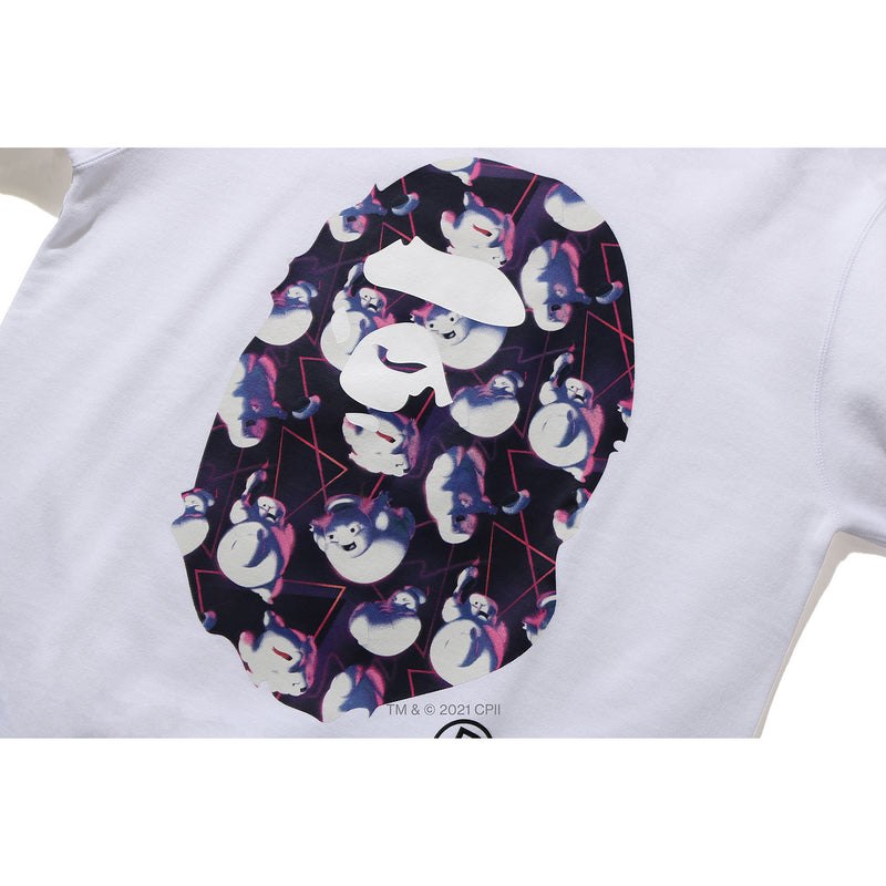 Men Bape X Ghostbusters Ape Head Crewneck Sweatshirts White USA | BX4464644