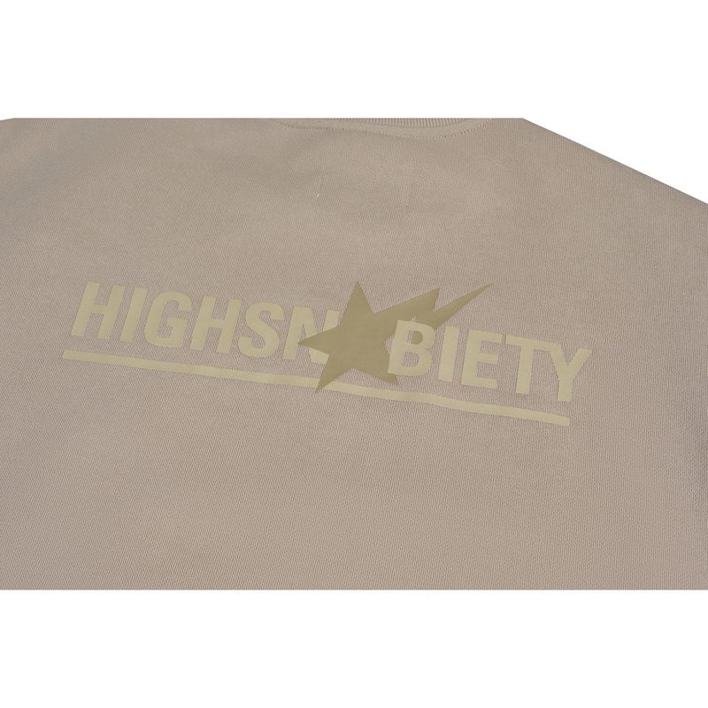 Men Bape X Highsnobiety Crewneck Sweatshirts Beige USA | RN6609269