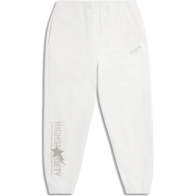 Men Bape X Highsnobiety Sweat Pants Pants White USA | MR8365335