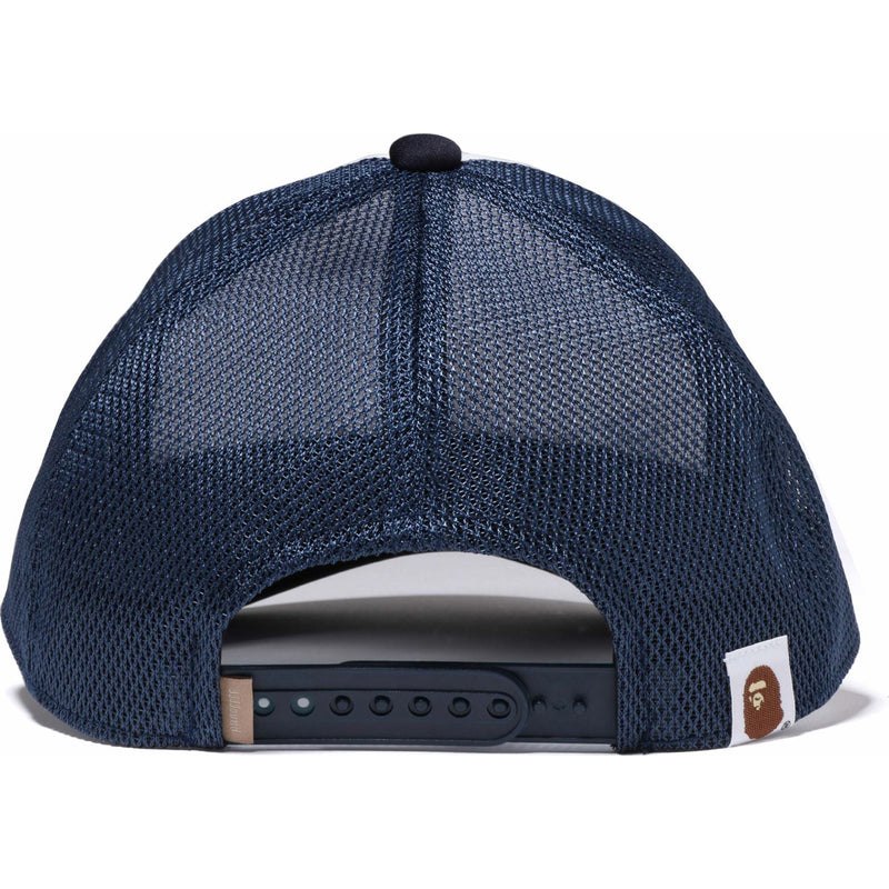 Men Bape X Jjjjound College Mesh Cap Caps Navy USA | DP3724974