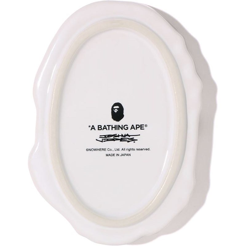 Men Bape X Joshua Vides Ape Head Ashtray Accessories White USA | ZI1124614