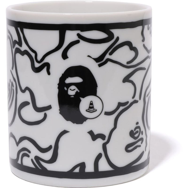 Men Bape X Joshua Vides Mug Home White USA | AY1176216