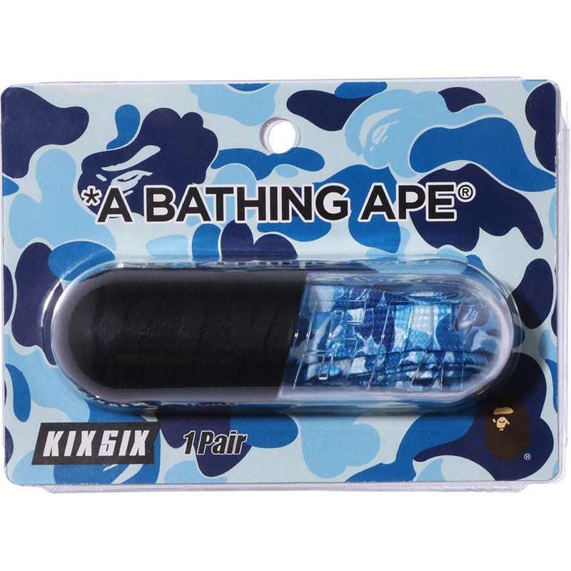 Men Bape X Kixsix Abc Camo Shoelace Accessories Blue USA | GQ3114014