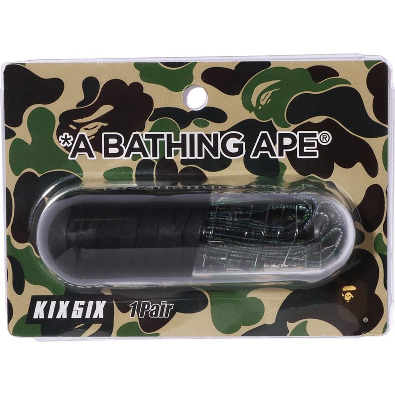 Men Bape X Kixsix Abc Camo Shoelace Accessories Green USA | SO3462042