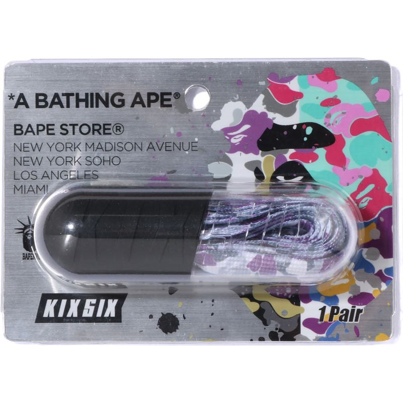 Men Bape X Kixsix Us Limited Collection Shoe Lace Accessories Gray USA | CE7827687