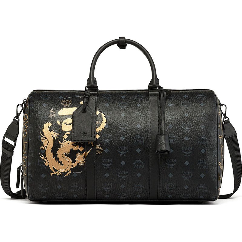 Men Bape X Mcm Pottomar Lunar New Year Visetos Weekender Med Accessories Black USA | LA3441641