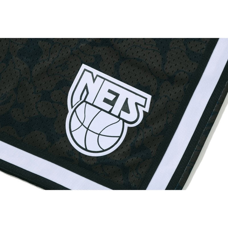 Men Bape X Mitchell & Ness Brooklyn Nets Jersey Shorts Shorts Black USA | LI0821481