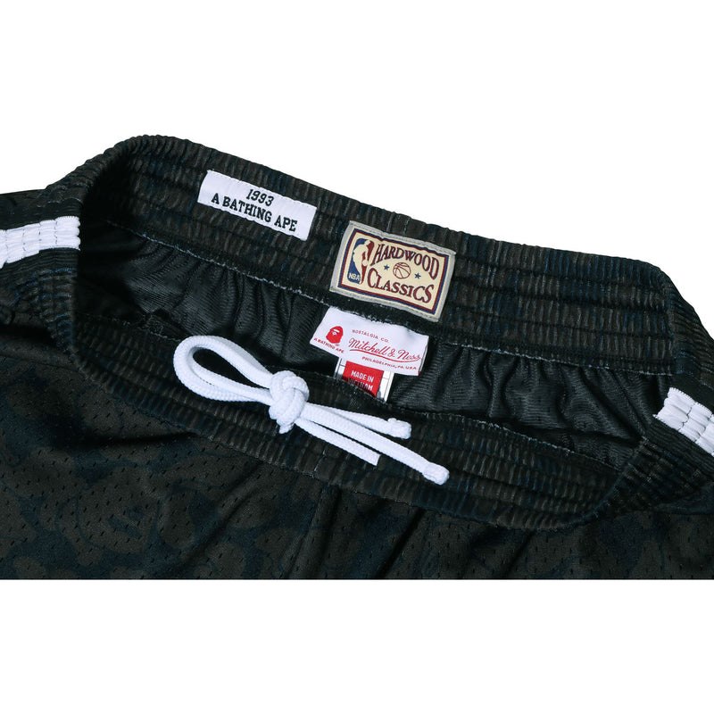 Men Bape X Mitchell & Ness Brooklyn Nets Jersey Shorts Shorts Black USA | LI0821481