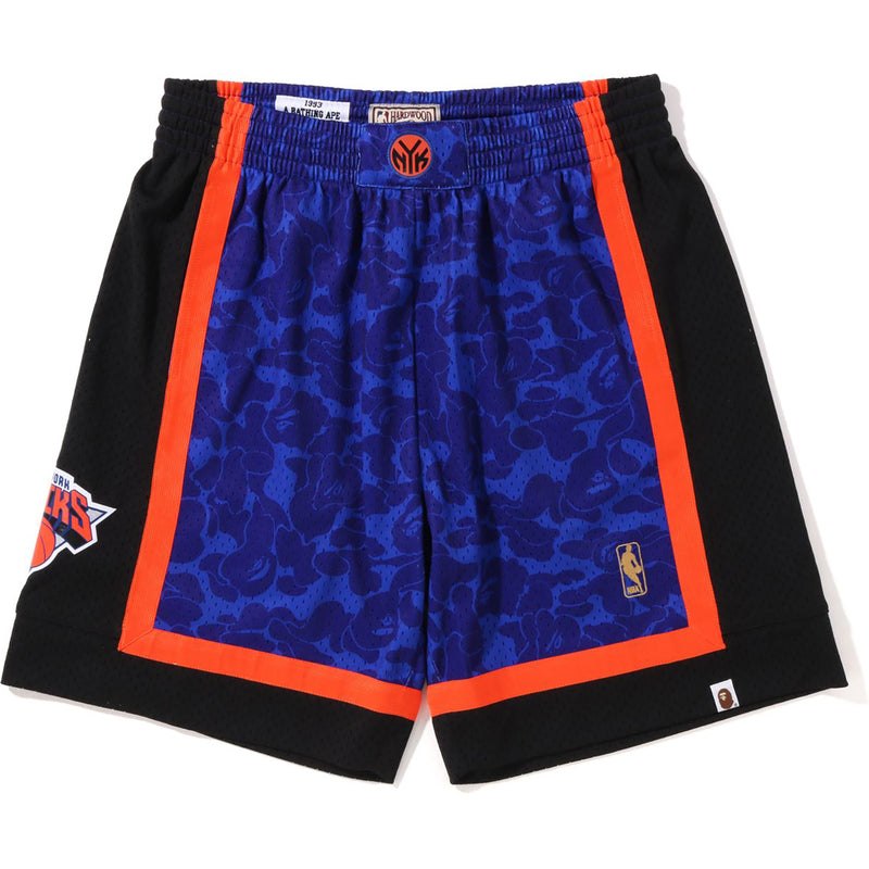 Men Bape X Mitchell & Ness New York Knicks Jersey Shorts Shorts Blue USA | KK1138018