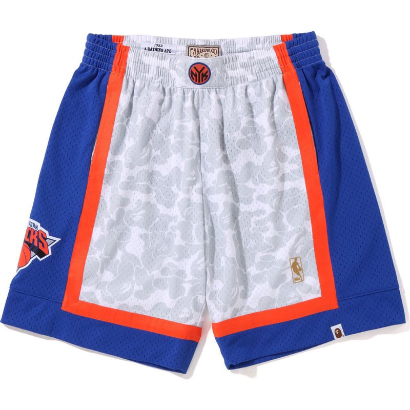 Men Bape X Mitchell & Ness New York Knicks Jersey Shorts Shorts White USA | UB0903593