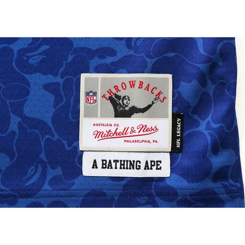 Men Bape X Mitchell & Ness Nfl New England Patriots Legacy Jersey Cut And Sewn Navy USA | JZ7428848