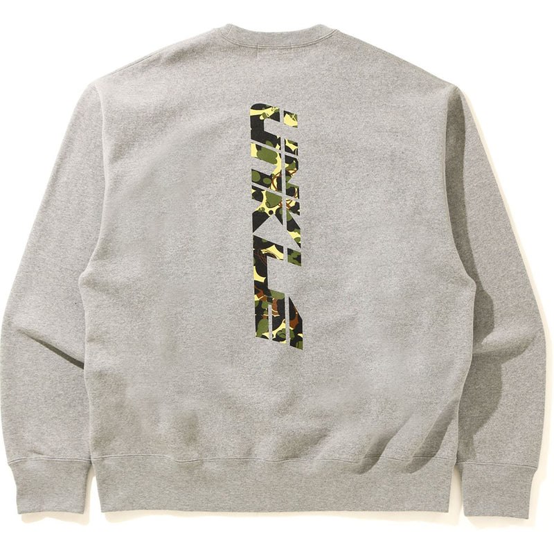 Men Bape X Mo'wax X Unkle Pointman Relaxed Crewneck Sweatshirts Grey USA | QZ6688768