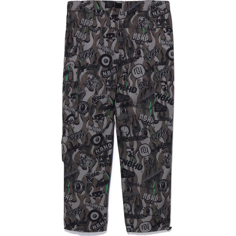 Men Bape X Neighbourhood Multi Pocket Track Pants Pants Green USA | HK2545355