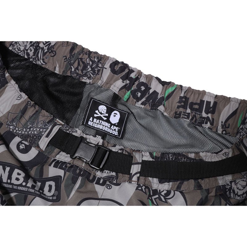 Men Bape X Neighbourhood Multi Pocket Track Pants Pants Green USA | HK2545355