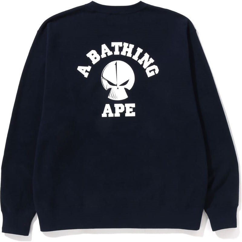 Men Bape X Neighbourhood Relaxed Fit Crewneck Sweatshirts Navy USA | WF5282022