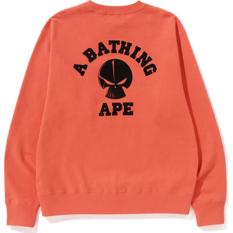 Men Bape X Neighbourhood Relaxed Fit Crewneck Sweatshirts Orange USA | TH5438148