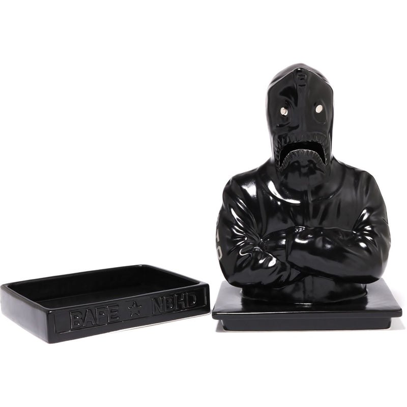 Men Bape X Neighbourhood Shark Incense Chamber Home Black x Silver USA | HW9482842