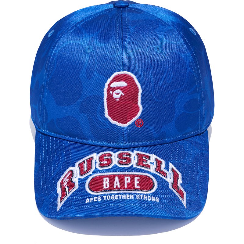 Men Bape X Russell Cap Caps Blue USA | JS3106116