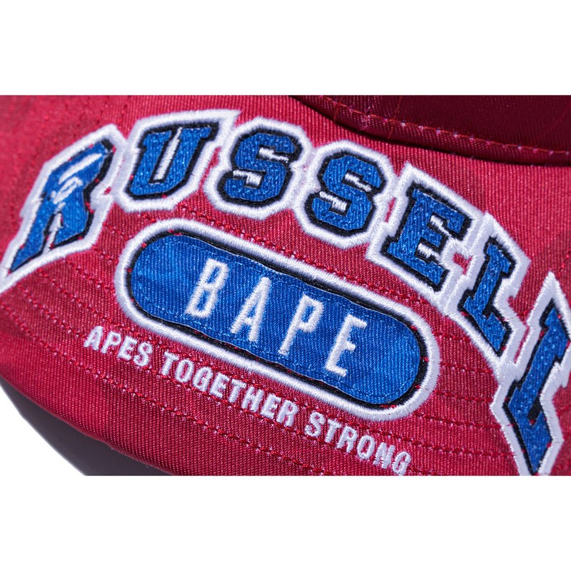 Men Bape X Russell Cap Caps Red USA | BO9600060