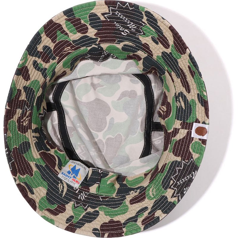 Men Bape X Saint Mxxxxxx Abc Camo Bucket Hat Caps Green USA | XR2624664