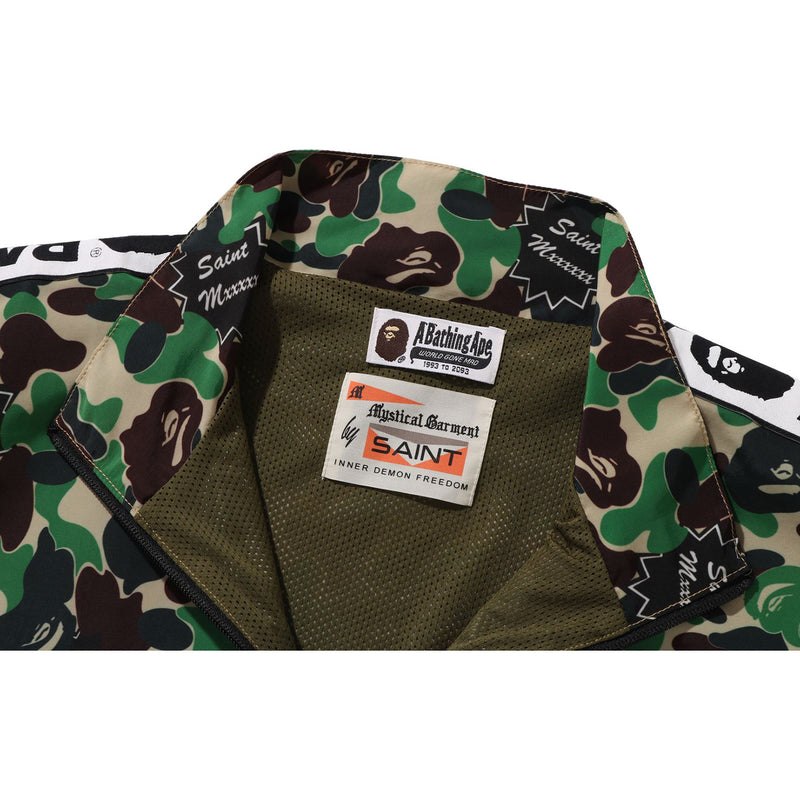 Men Bape X Saint Mxxxxxx Abc Camo Track Jacket Jackets Green USA | LW1290420