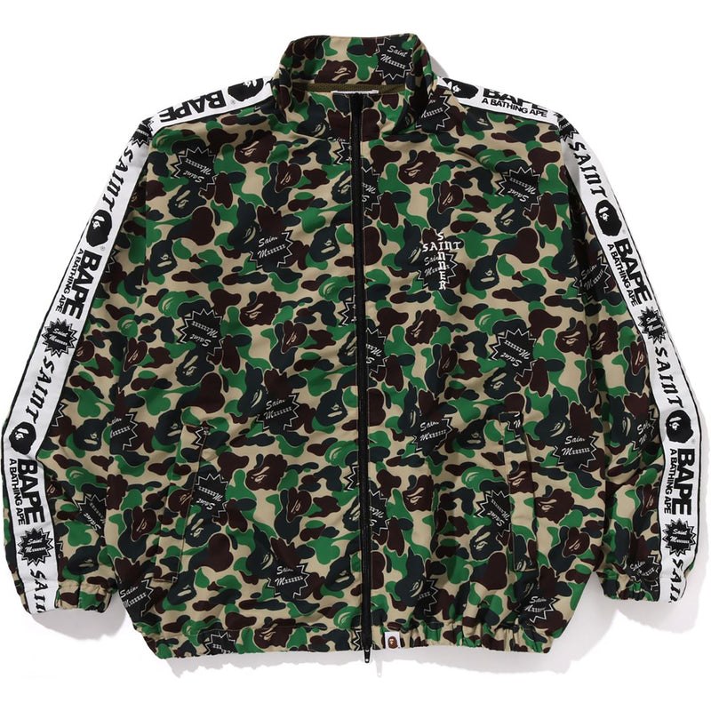 Men Bape X Saint Mxxxxxx Abc Camo Track Jacket Jackets Green USA | LW1290420