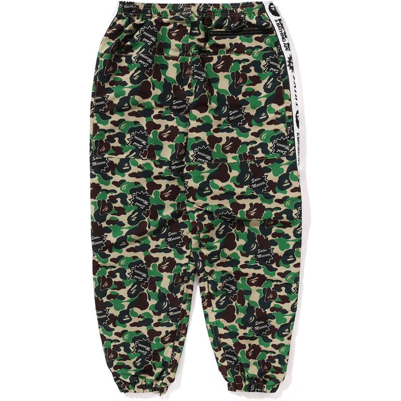 Men Bape X Saint Mxxxxxx Abc Camo Track Pants Pants Green USA | IX1894384