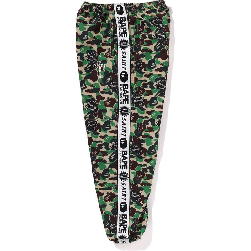 Men Bape X Saint Mxxxxxx Abc Camo Track Pants Pants Green USA | IX1894384