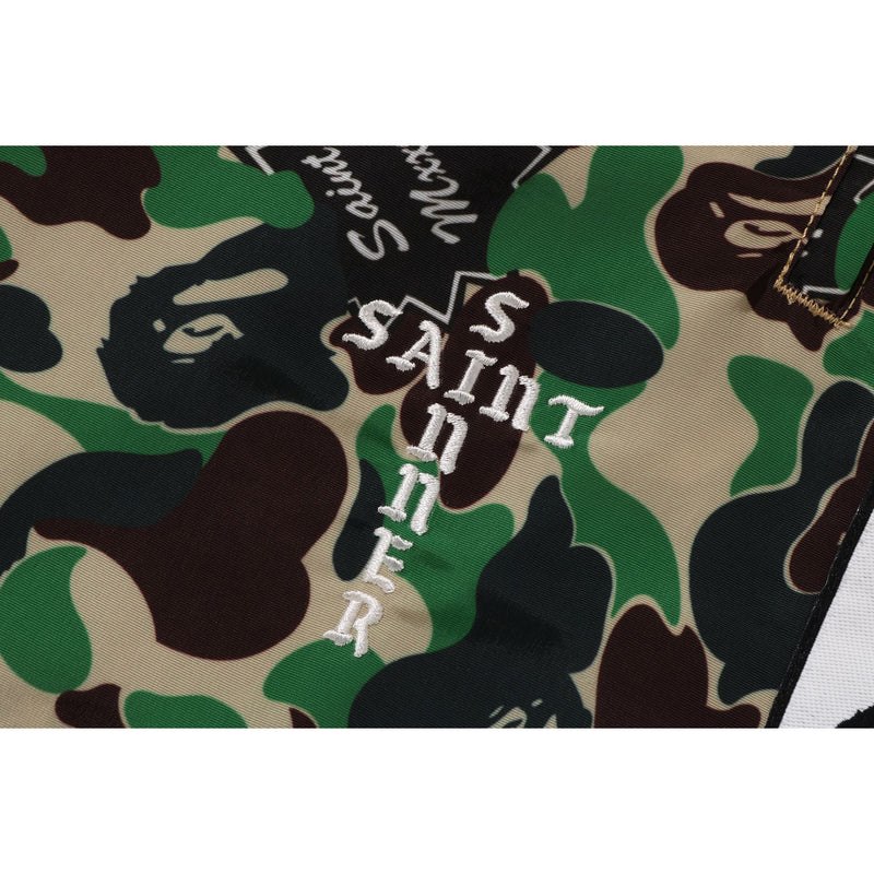 Men Bape X Saint Mxxxxxx Abc Camo Track Pants Pants Green USA | IX1894384