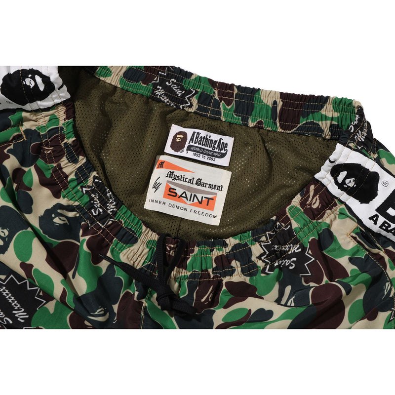 Men Bape X Saint Mxxxxxx Abc Camo Track Pants Pants Green USA | IX1894384