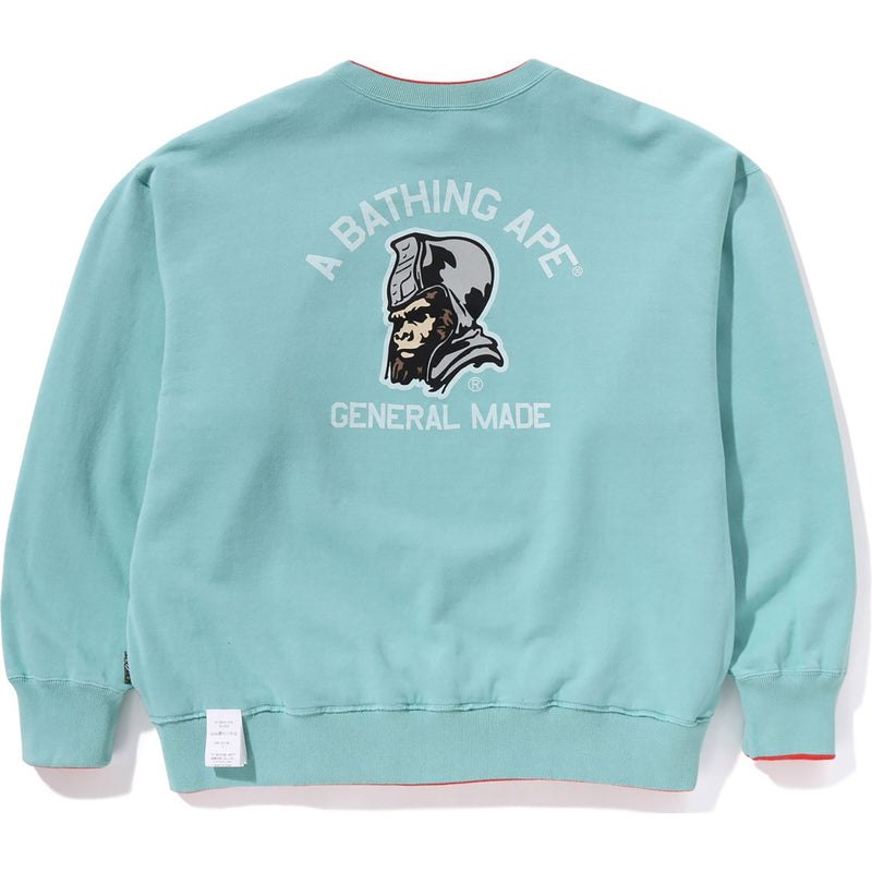 Men Bape X Sean Wotherspoon 4way Crewneck Sweatshirts Navy USA | ZK5082702