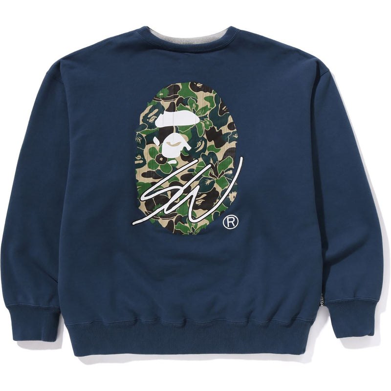 Men Bape X Sean Wotherspoon 4way Crewneck Sweatshirts Navy USA | ZK5082702