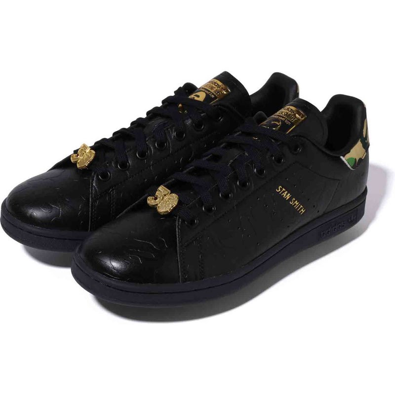 Men Bape X Stan Smith Camo Sneakers Black USA | GV8380630