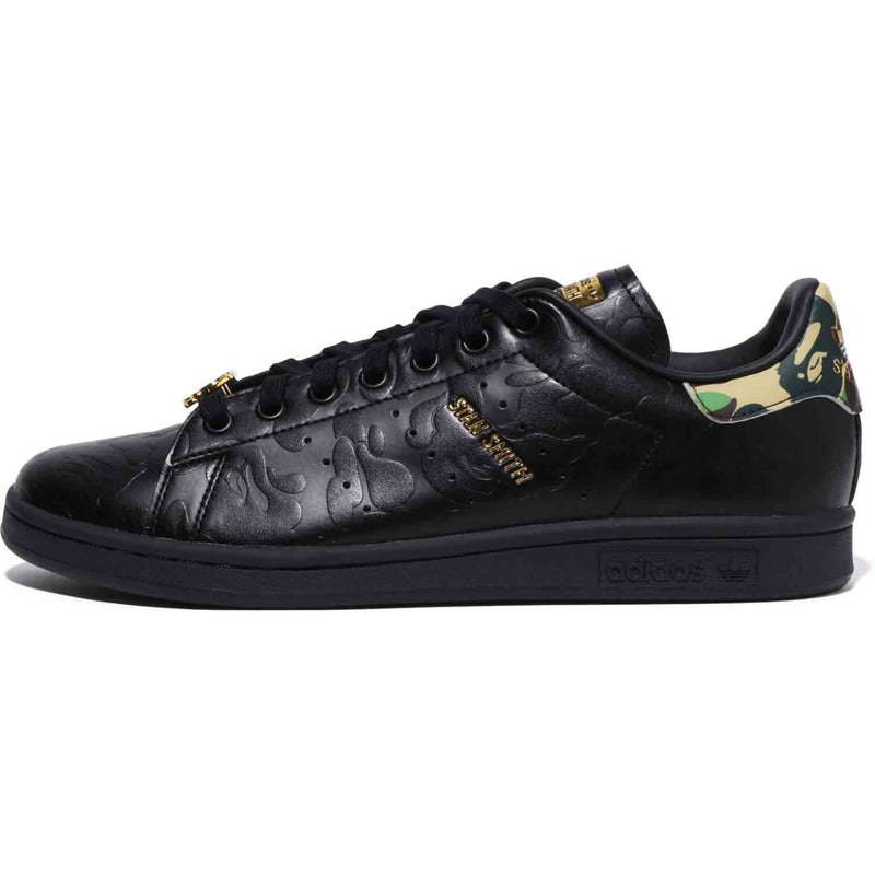 Men Bape X Stan Smith Camo Sneakers Black USA | GV8380630