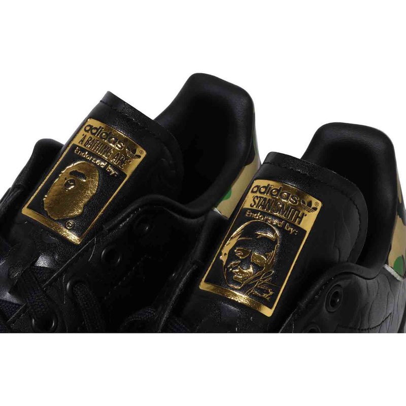 Men Bape X Stan Smith Camo Sneakers Black USA | GV8380630