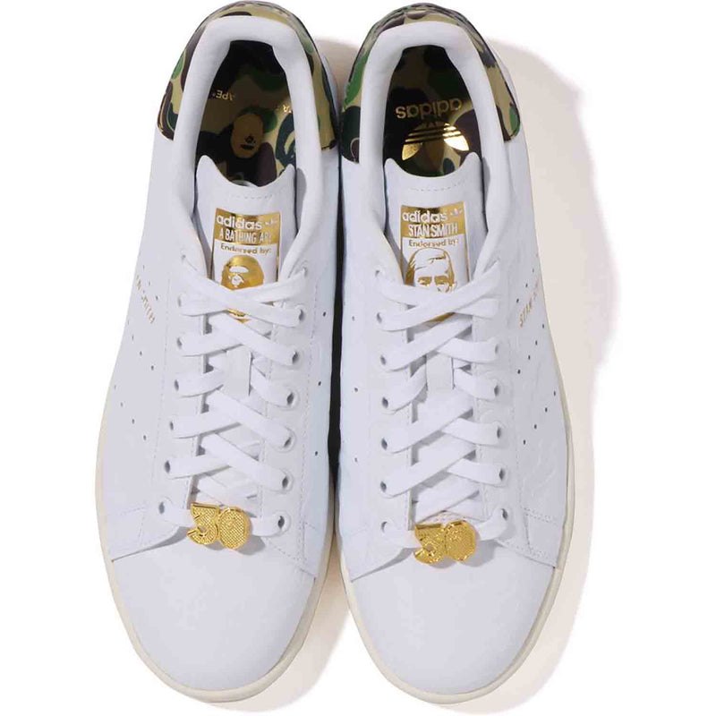 Men Bape X Stan Smith Camo Sneakers White USA | TJ4235725