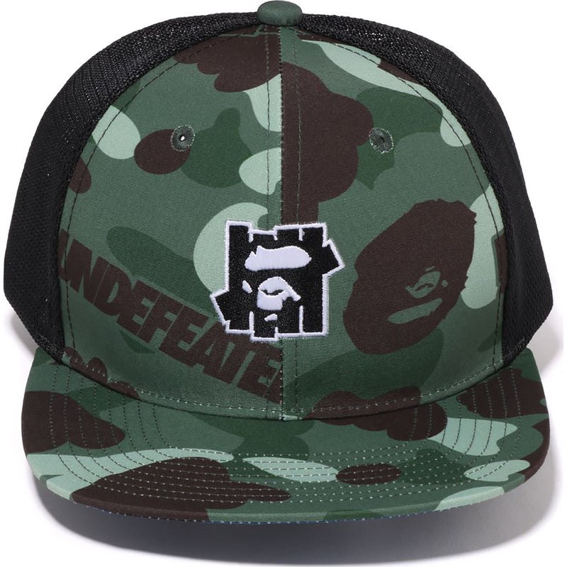 Men Bape X Undefeated Mesh Cap Caps Green USA | WA7697667