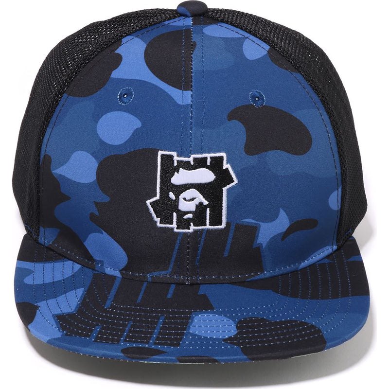 Men Bape X Undefeated Mesh Cap Caps Navy USA | DH1613363