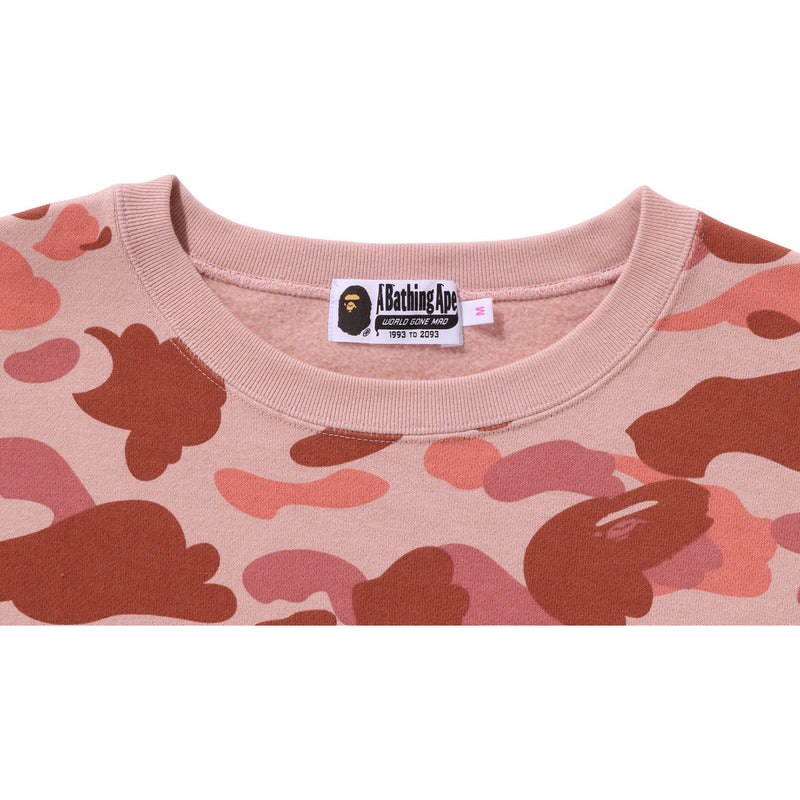 Women Bape 1st Camo Crewneck Sweatshirts Pink USA | EE2062502