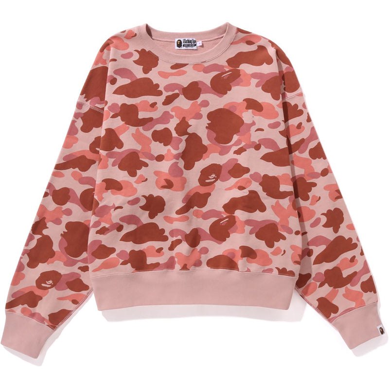 Women Bape 1st Camo Crewneck Sweatshirts Pink USA | EE2062502