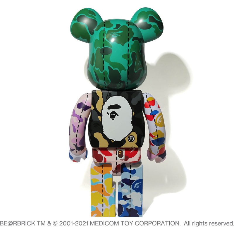 Women Bape A Bathing Ape 28th Anniversary Be@rbrick 1000% Figure Green USA | FO7781171