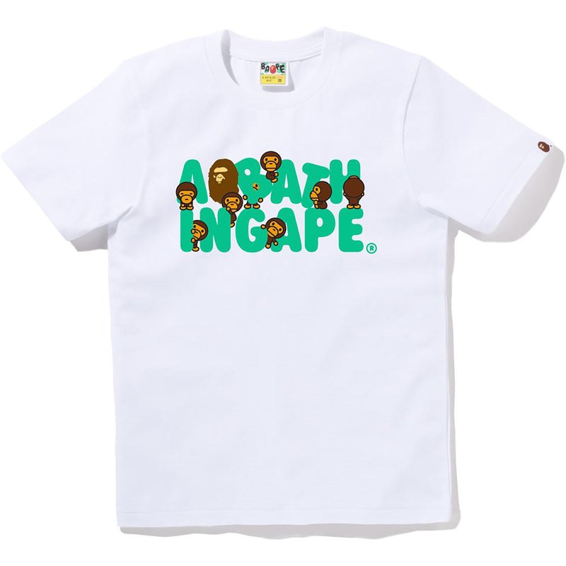 Women Bape A Bathing Ape Milo Tee T Shirts White USA | QW2516756