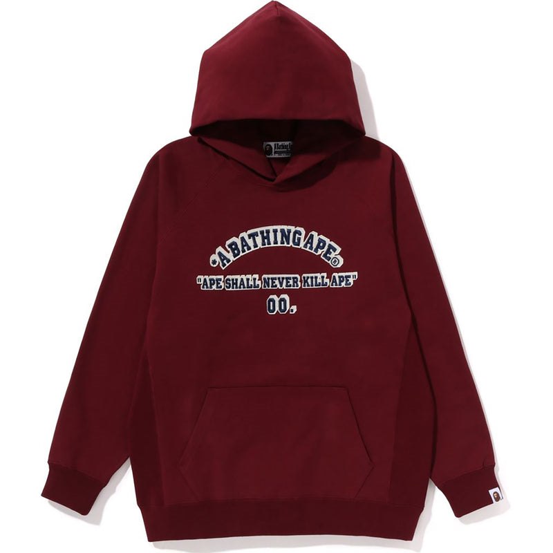 Women Bape A Bathing Ape Oversized Pullover Hoodie Hoodie Burgundy USA | XG5420640