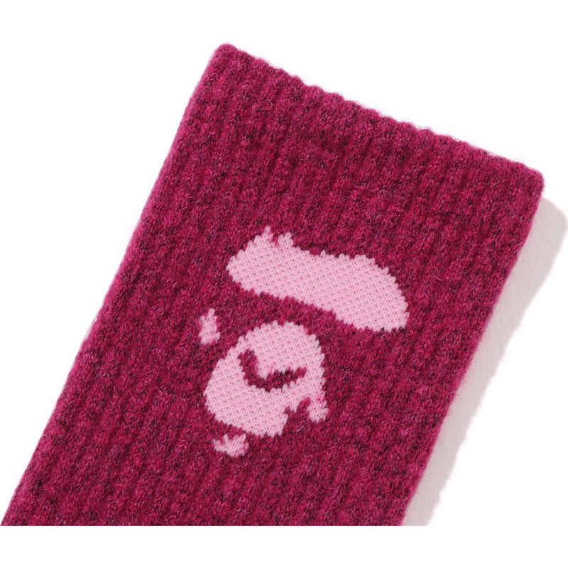 Women Bape A Bathing Ape Terry Socks Socks Pink USA | QY8227327