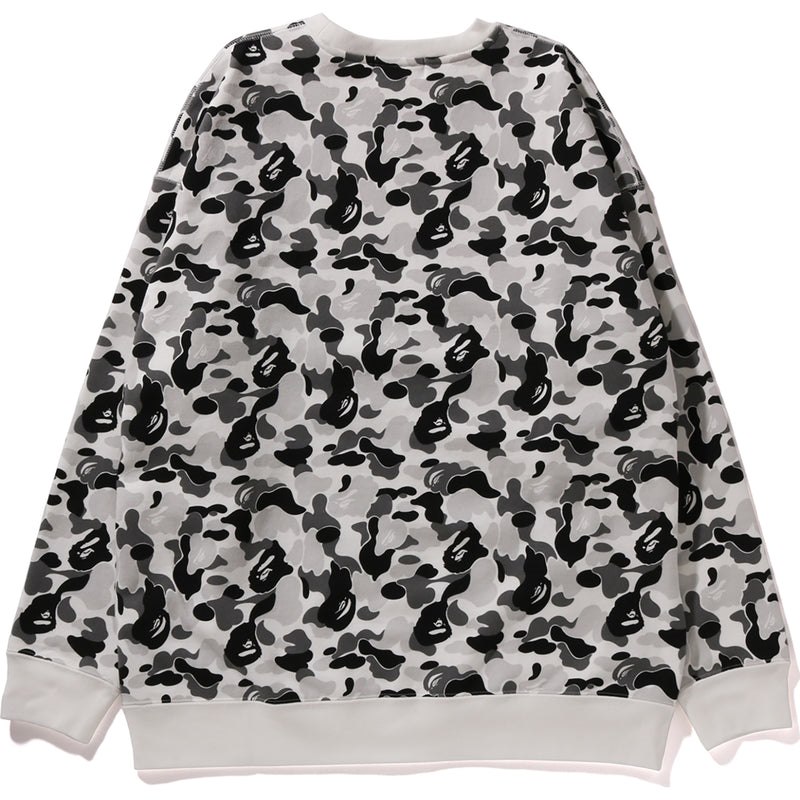 Women Bape Abc Camo Crewneck Relaxed Fit Sweatshirts Grey USA | AT2876886