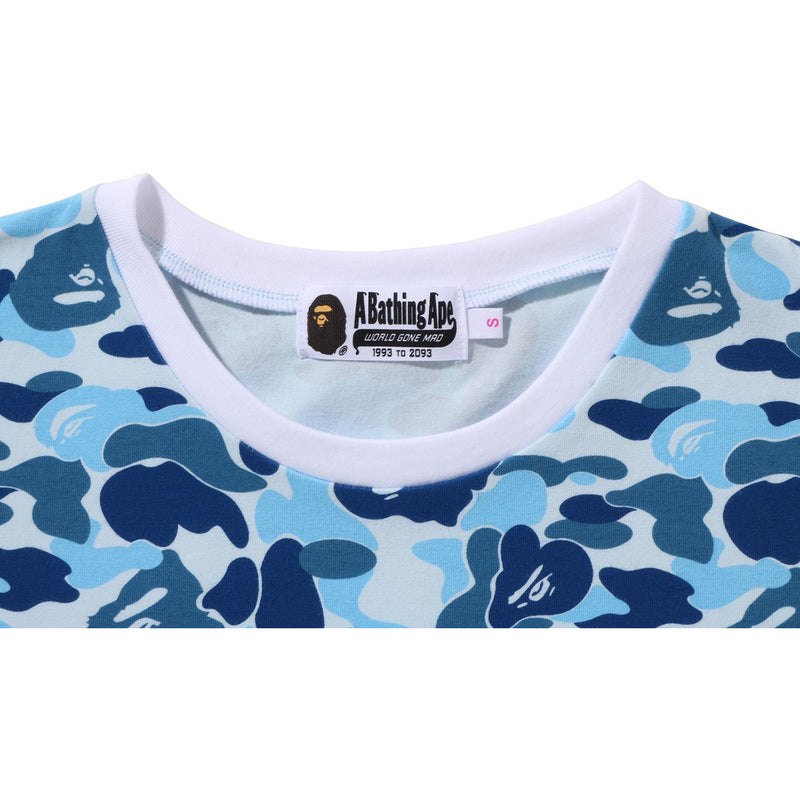 Women Bape Abc Camo L/S Bodycon Dress Blue USA | HC9142812