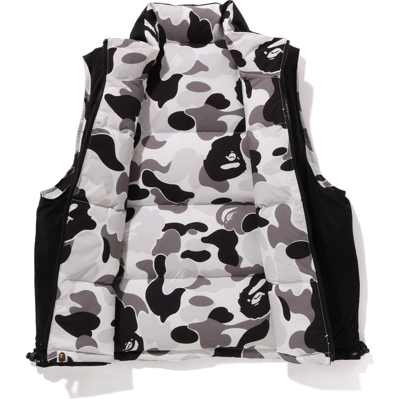 Women Bape Abc Camo Reversible Down Vest Jackets Grey USA | FK2706476