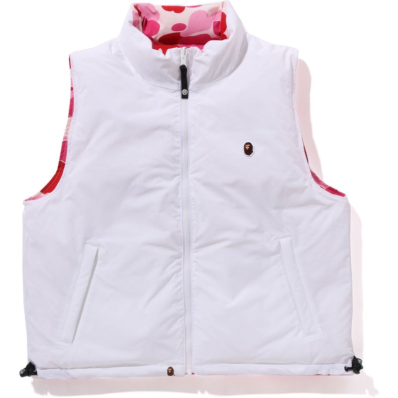 Women Bape Abc Camo Reversible Down Vest Jackets Pink USA | OO2319539