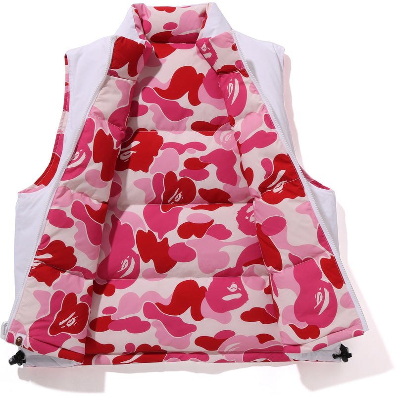 Women Bape Abc Camo Reversible Down Vest Jackets Pink USA | OO2319539