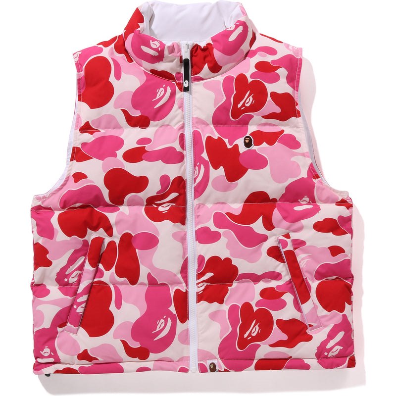 Women Bape Abc Camo Reversible Down Vest Jackets Pink USA | OO2319539